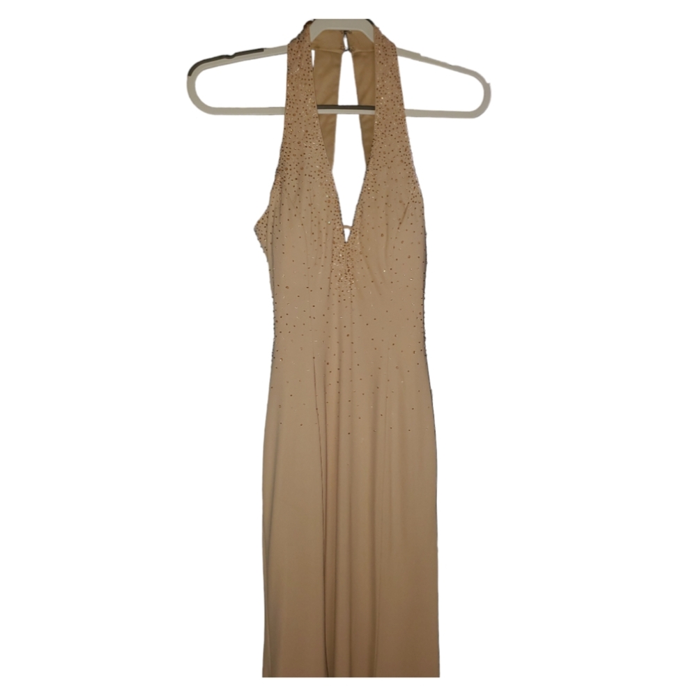 Niki by Niki Livas Halter Style Gown Sequined Size 4